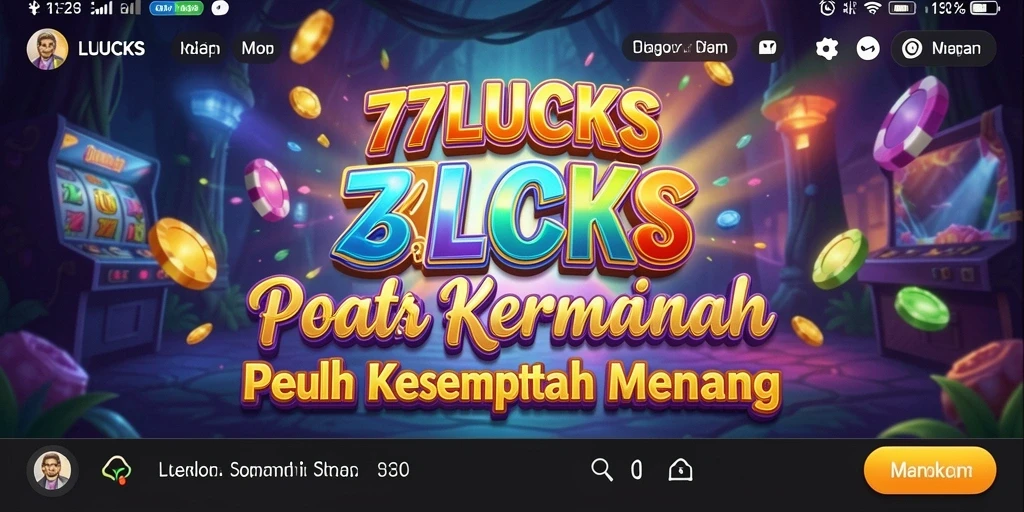 Screenshot gameplay 77LUCKS menampilkan keseruan dan peluang menang.