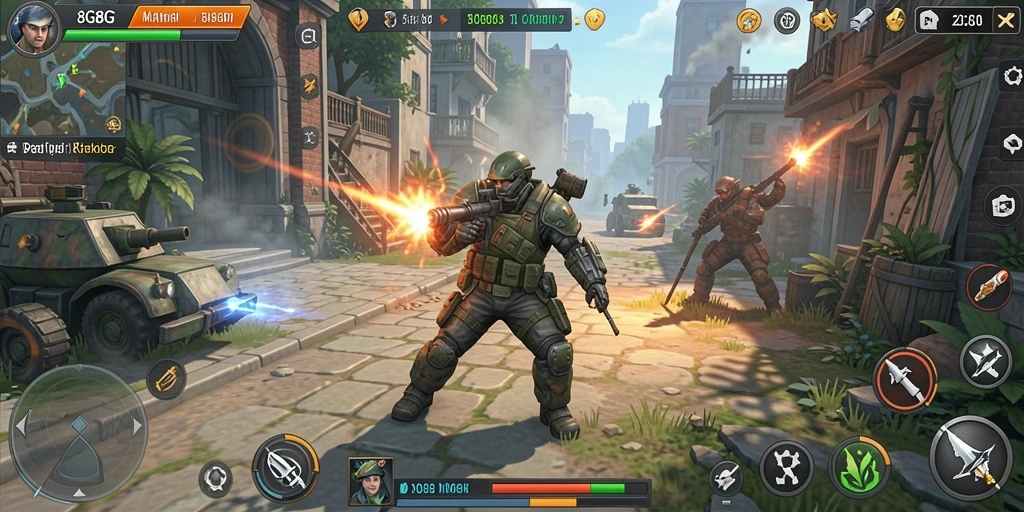 Screenshot gameplay menampilkan aksi strategis di 8G8G.