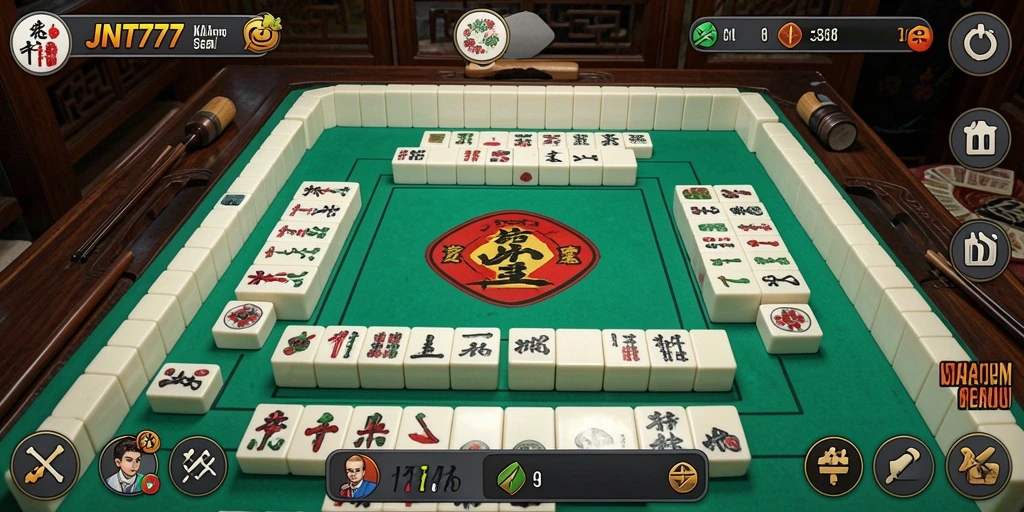 Tampilan gameplay JNT777 yang seru dan menantang dalam permainan Mahjong.