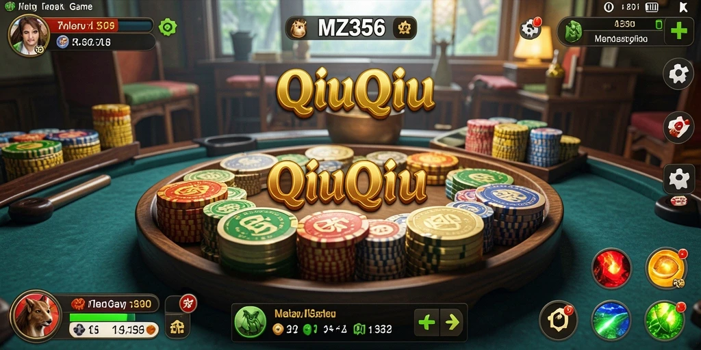 Tampilan gameplay seru dari MZ356 dalam permainan QiuQiu.