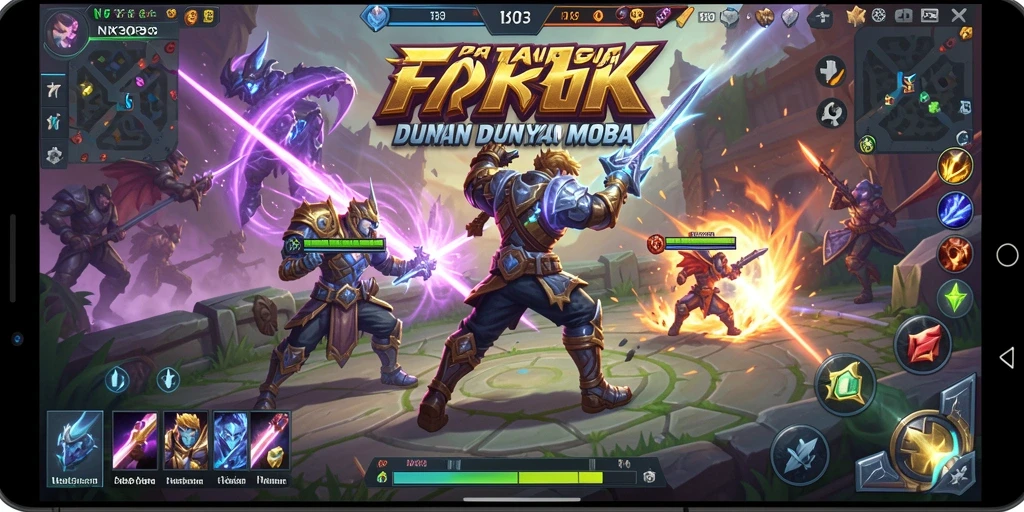 Tampilan gameplay <strong>NX303</strong> yang menampilkan pertempuran seru antara dua tim.