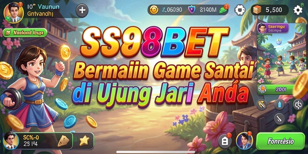 Screenshot utama SS88BET menampilkan gameplay yang menyenangkan dan berwarna.