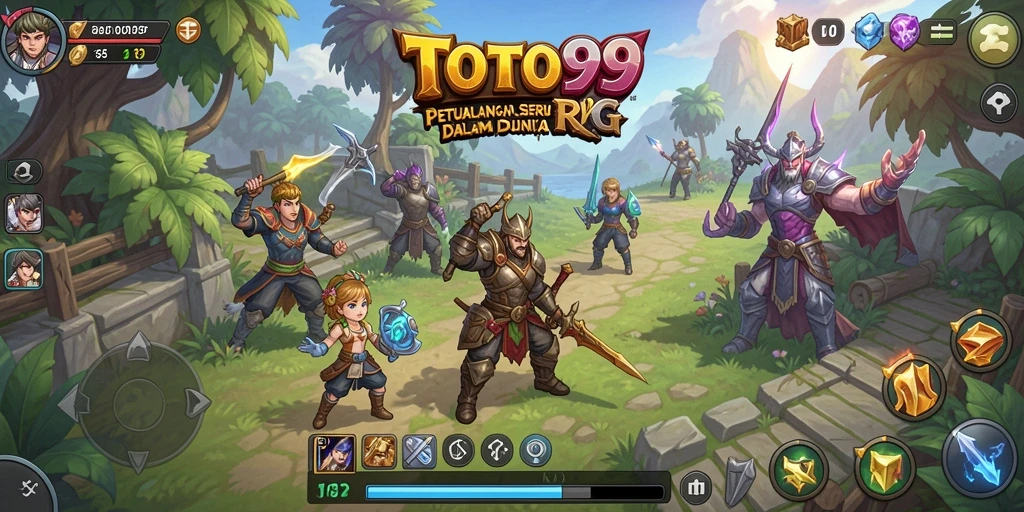 Tampilan screenshot yang menampilkan aksi seru dalam gameplay RPG TOTO99.