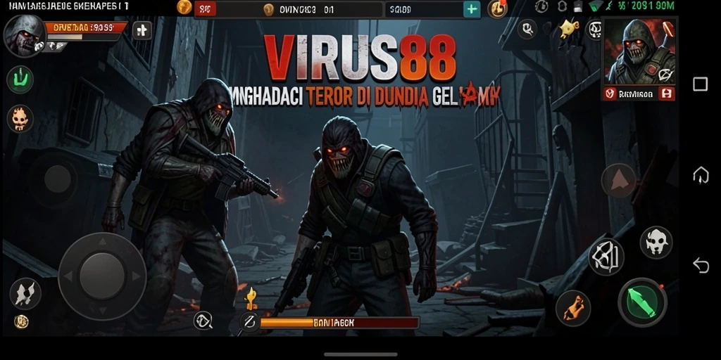 Gameplay menegangkan di dunia kelam VIRUS88.