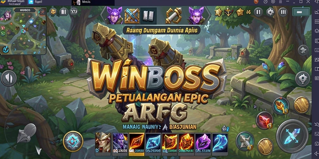 Tampilan gameplay ARPG yang mengasyikkan di WINBOSS.