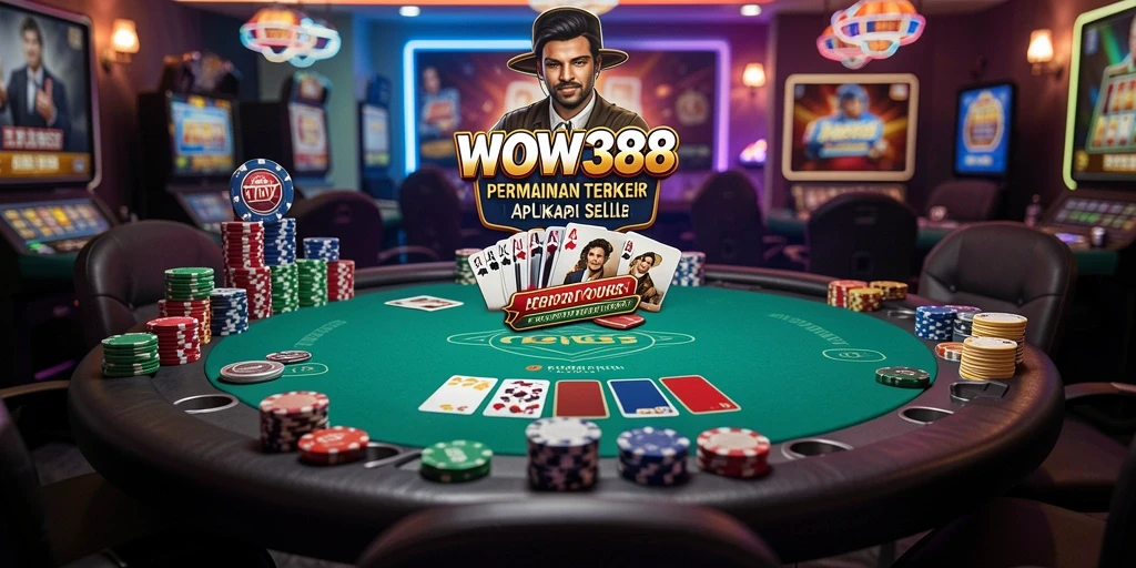 Tampilan gameplay poker seru dan interaktif dari WOW388.