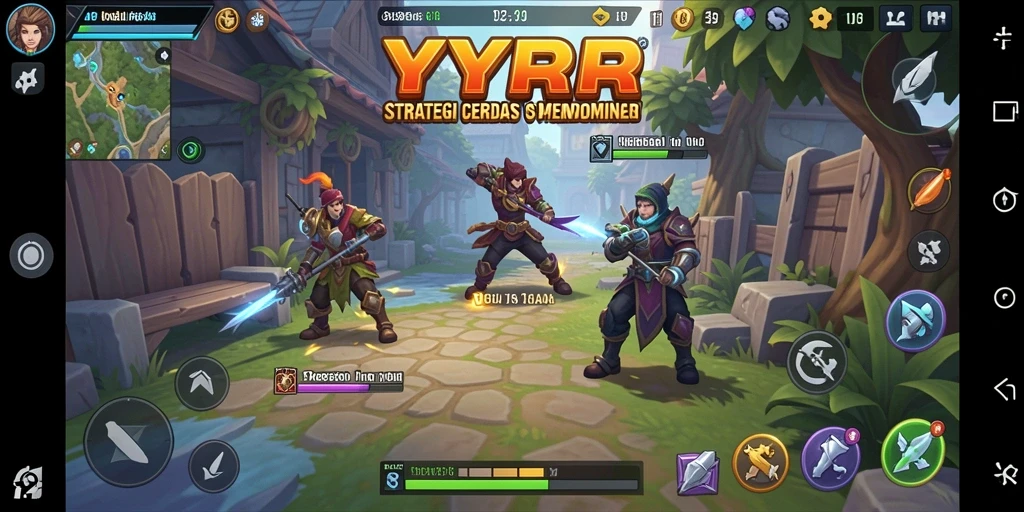 Screenshot utama YYRR menampilkan intense gameplay strategi.