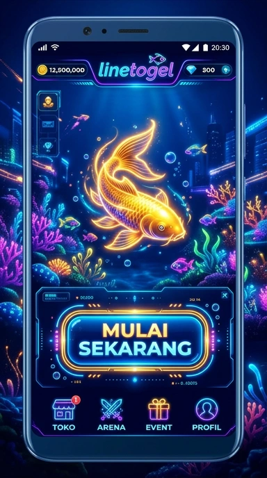Tampilan antarmuka pengguna aplikasi linotogel yang menarik.